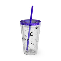 Mystical Elements Sunsplash Tumbler with Straw, 16oz