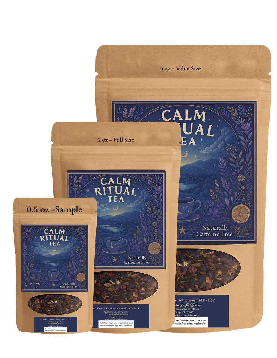 Calm Ritual Tea Botanica La Luz Divina | Calm Ritual Loose Leaf Tea – botanicalaluzdivina