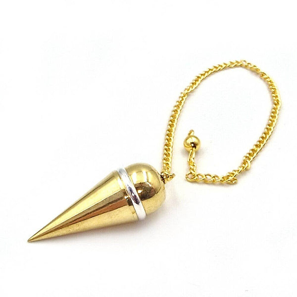 Brass Pendulums, Brass Dowsing Pendulums with Gift Pouch