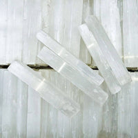 Natural Selenite Crystal Sticks, Wands, Rulers