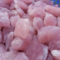 Genuine Rough Rose Quartz Crystals