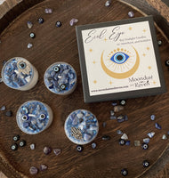 Evil Eye Tealight Crystal Candles, Ritual Candles ( Pack of one )