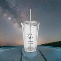 "Moon Water" Enchanted Sunsplash Tumbler with Straw, 16oz