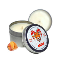 Aries Zodiac Tin Candle