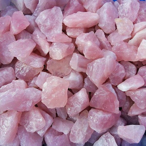Genuine Rough Rose Quartz Crystals