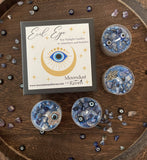 Evil Eye Tealight Crystal Candles, Ritual Candles ( Pack of one )