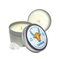 Taurus Zodiac Tin Candle