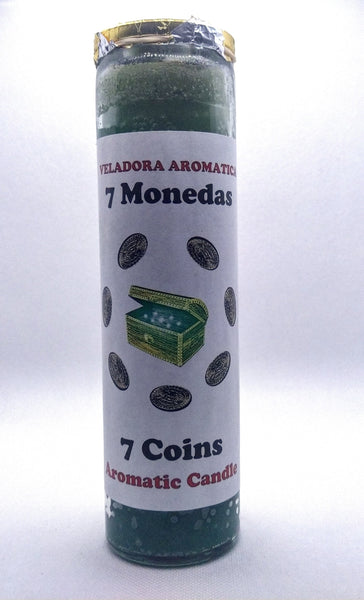 7 Coins  ( 7 Monedas )    Prepared Candle