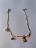 Botanica La Luz Divina Gold-Plated Ankle Chains: Delicate Symbols for Powerful Protection