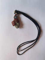 Botanica La Luz Divina Thick Black Thread Necklaces: Bold Charm Expressions of Spirituality