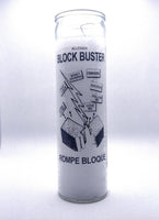 Block Buster  ( Rompe Bloque )   White ( Blanco ) Candle