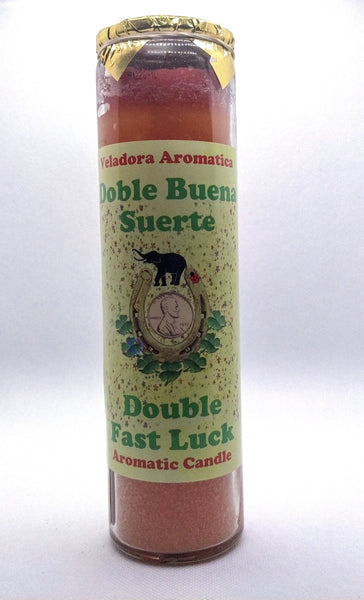 Double Fast Luck  ( Doble Buena Suerte  )    Prepared Candle