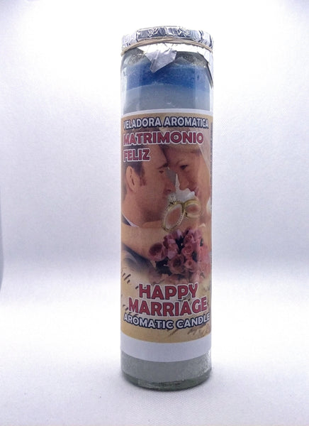 Happy Marriage  ( Matrimonio Feliz )    Prepared Candle