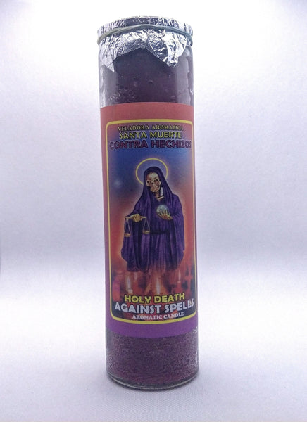 Holy Death Against Spells  ( Santa Muerte Contra Hechizos )    Prepared Candle