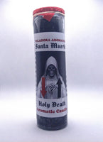 Holy Death  ( Santa Muerte )   Black ( Negro ) Prepared Candle