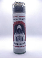 Holy Death  ( Santa Muerte )   White ( Blanco ) Prepared Candles