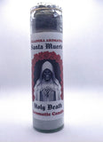 Holy Death  ( Santa Muerte )   White ( Blanco ) Prepared Candles