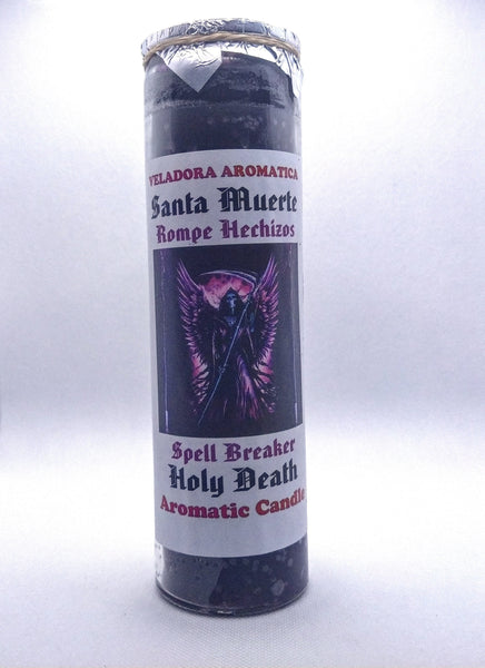 Holy Death Spell Breaker  ( Santa Muerte Rompe Hechizos )    Prepared Candle
