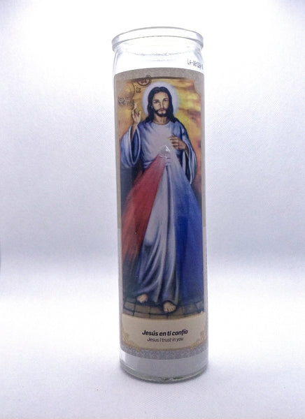 Jesus I trust in you  ( Jesus en ti Confio )   Candle