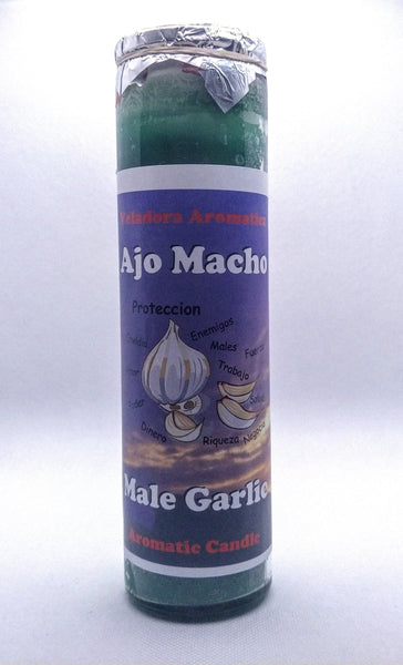 Male Garlic  ( Ajo Macho )    Prepared Candle
