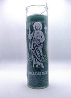 St. Judas Tadeo  ( San Judas  Tadeo )   Green ( Verde ) Candle