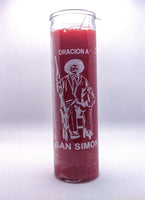 St. Simon  Red ( Rojo ) Candle