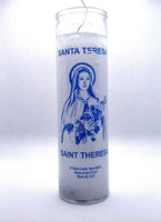 St. Theresa  ( Santa Teresa )   White ( Blanco ) Candle