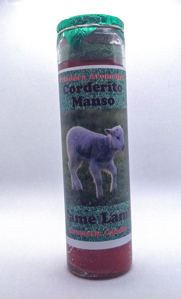 Tame Lamb  ( Corderito Manso )    Prepared Candle